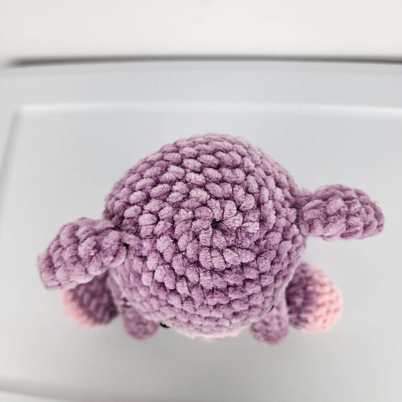 New Handmade Crochet Amigurumi Stuffed Toy Plush Teddy Bear With Bow - Picture 5 of 10